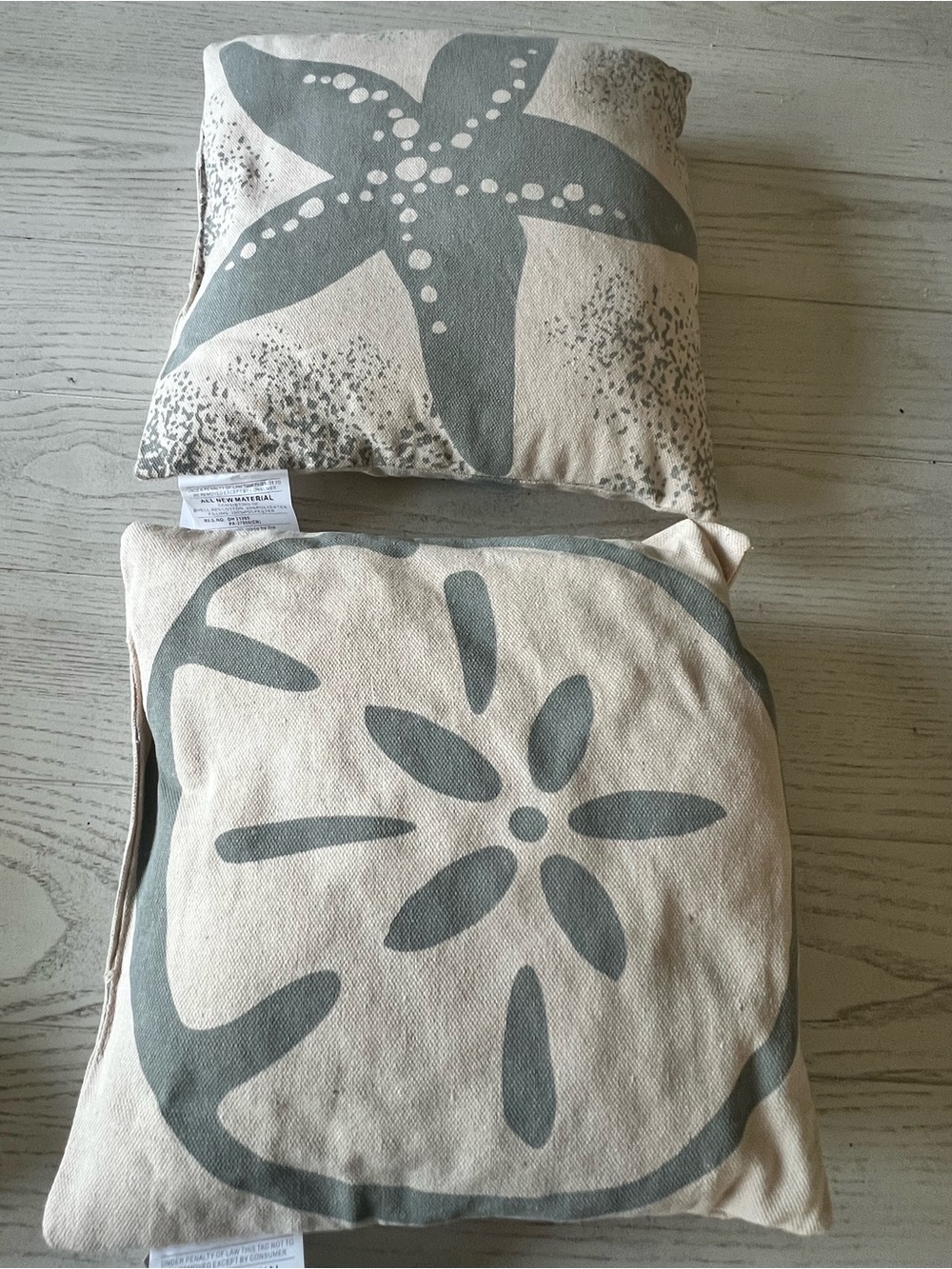 Timeless by Design Coastal Decorative Throw Pillows Set - 10”x10”